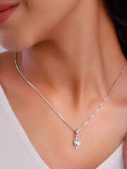 925 Sterling Silver Falling Dew Pendant